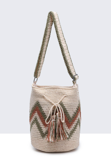 Wholesaler A&E - 9098-BV Crocheted cotton handbag