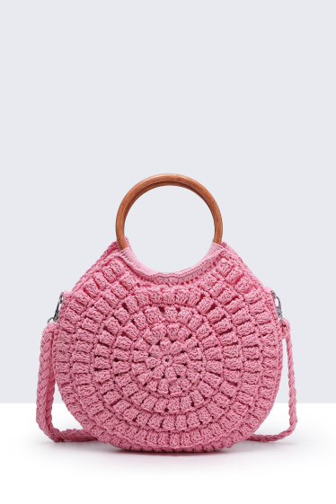Wholesaler A&E - 9105-BV Crocheted cotton handbag