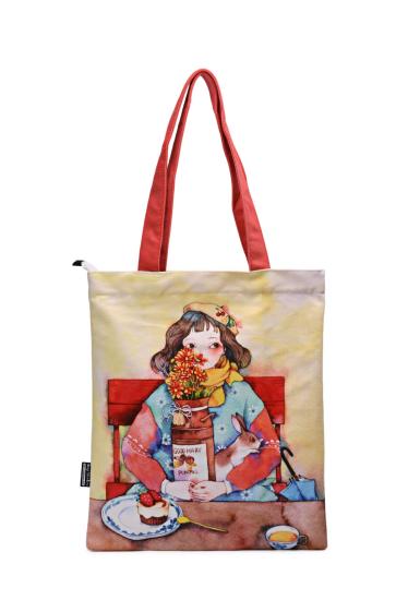 Wholesaler A&E - BG-0014 Textile handbag tote bag