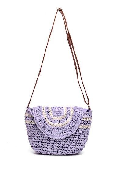 Wholesaler A&E - CL13025 Crocheted Paper Straw Handbag