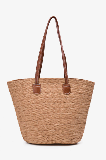 Wholesaler A&E - CL13113 Woven Basket Handbag
