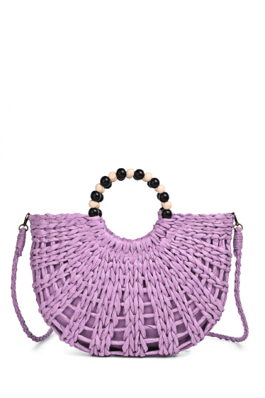 Wholesaler A&E - HL13212 Crocheted paper straw handbag / Beach bag