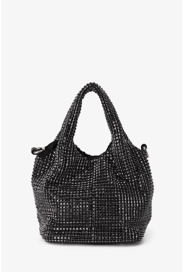 Wholesaler A&E - M-7020 Small handbag rhinestone mesh shoulder bag