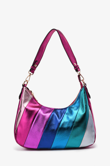 Wholesaler A&E - Multicolors metallic synthetic handbag M-7055