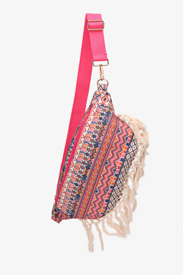 Wholesaler A&E - Bohemian style textile shoulder belt bag COA2435