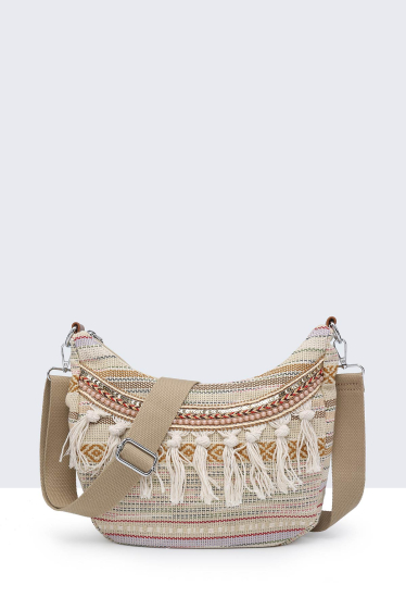 Wholesaler A&E - Bohemian style textile shoulder bag 28631-BV