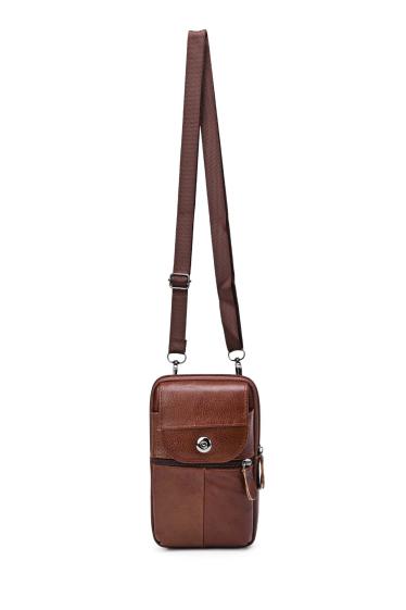 Wholesaler A&E - Phone-sized bag in split leather KJ6651