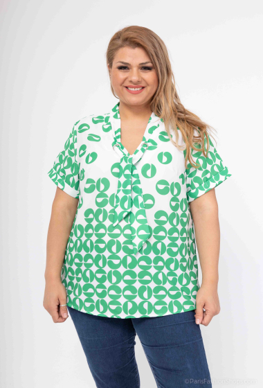 Wholesaler Afinity - Plus size printed blouse