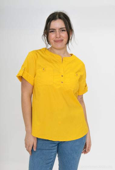 Wholesaler Afinity - Plain cotton blouse