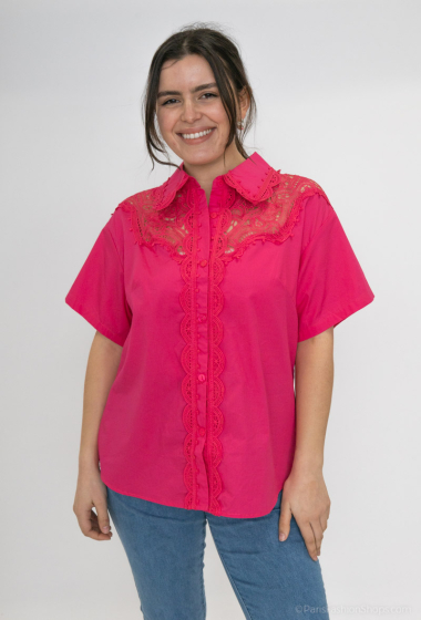 Wholesaler Afinity - plain lace shirt