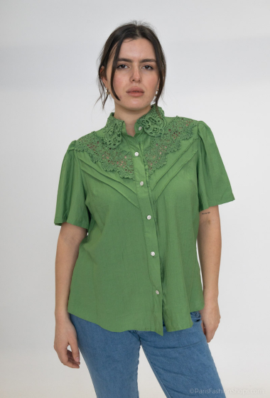Wholesaler Afinity - plain lace shirt