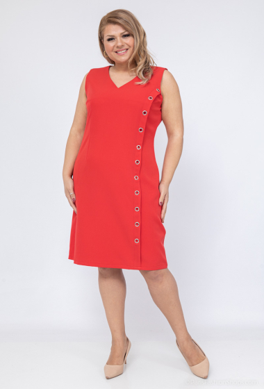 Wholesaler Afinity - Plain mid-length straight dress
