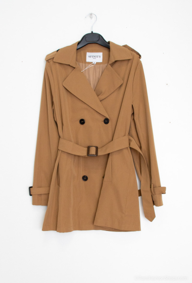 Wholesaler Afinity - Plain short trench coat
