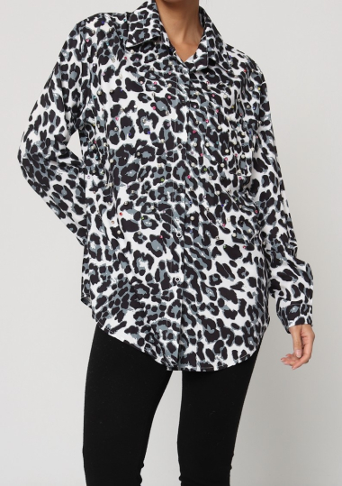 Grossiste Aikha - chemise Leopard