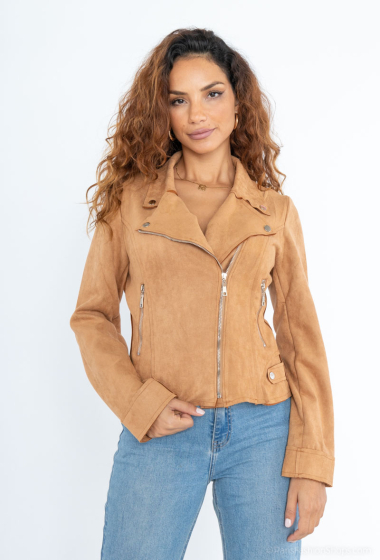 Wholesaler AISABELLE - Perfecto suede jacket