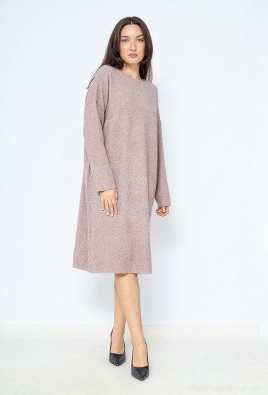 Wholesaler AISABELLE - Round neck sweater dress