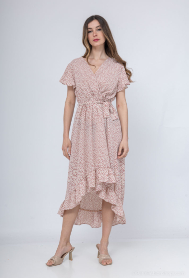 Wholesaler AISABELLE - Long dress with small flower print