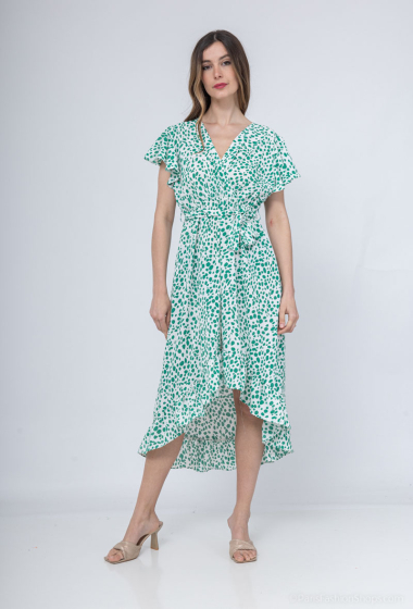 Wholesaler AISABELLE - Long leopard print dress