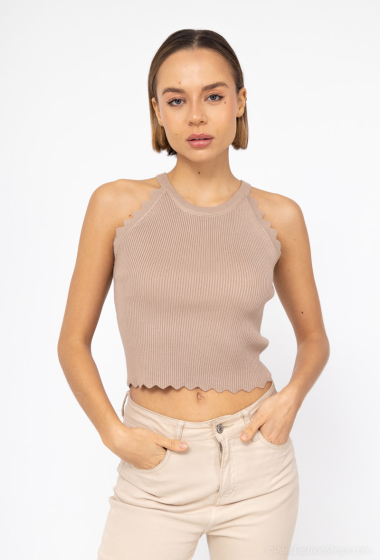 Wholesaler AISABELLE - Strap top in light sweater material