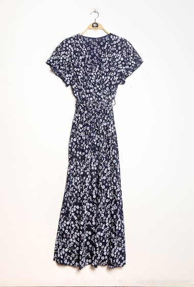 Wholesaler Alice'Desir - Flower printed wrap dress