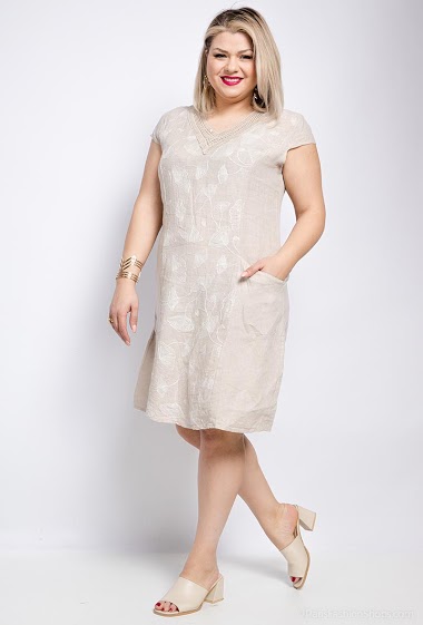Wholesaler Fidèle - Embroidered dress