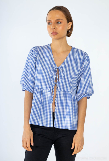 Wholesaler BY COCO - Vichy knotted shirt