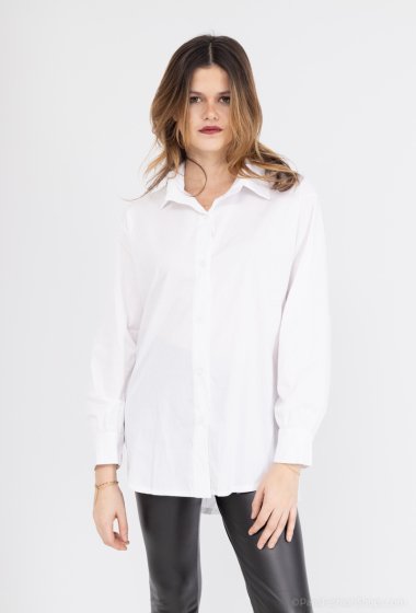 Wholesaler ALIDA MOD - Long sleeve buttoned cotton shirt