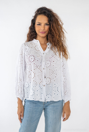 Grossiste BY COCO - Chemise broderie anglaise