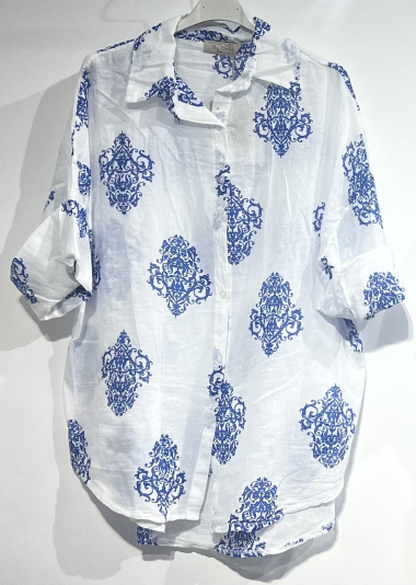 Wholesaler BY COCO - Printed cotton voile shirt