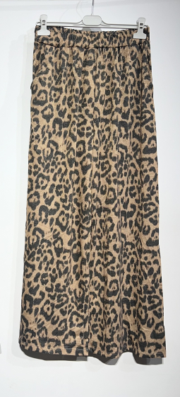 Grossiste BY COCO - Pantalon Lurex imprimé léopard