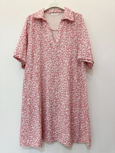 Wholesaler BY COCO - Leopard cotton gauze dress