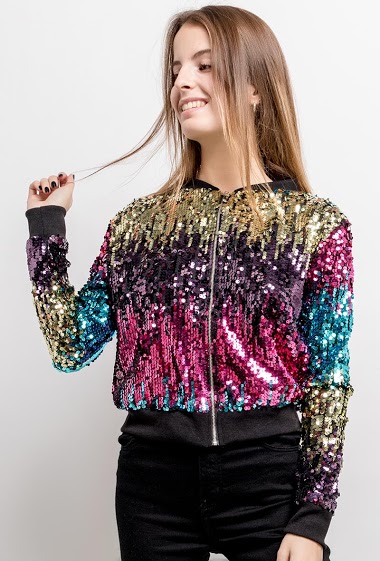Wholesaler Alina - Sequinned blouse