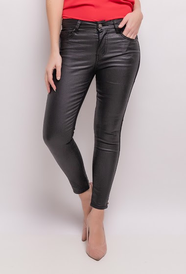 Wholesaler Alina - Coated skinny pants