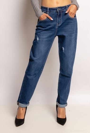 Großhändler Alina - Worn-out mom jeans