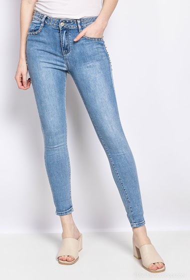 Großhändler Alina - Embellished skinny jeans