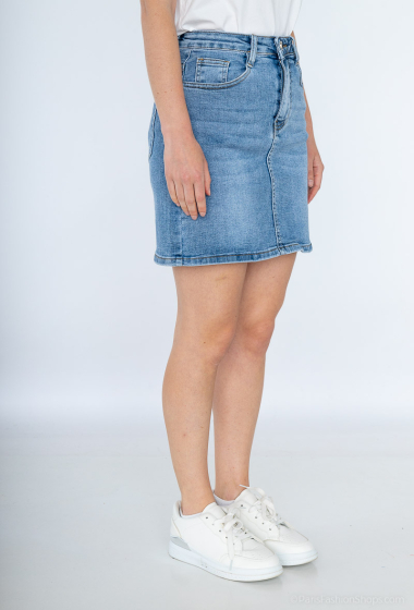 Grossiste Alina - Mini jupe en jean