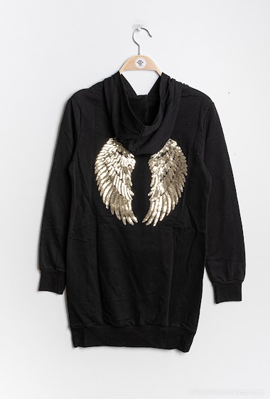 Wholesaler Alina - Sweater dress with sequined wings