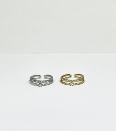 Wholesaler Aliya Bijoux - Adjustable heart ring