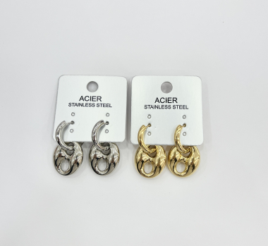 Wholesaler Aliya Bijoux - Large model coffee bean earrings