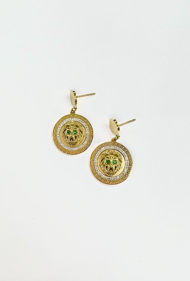 Wholesaler Aliya Bijoux - Lion earring