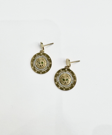 Wholesaler Aliya Bijoux - Flower lion earring