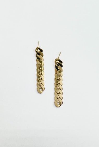 Wholesaler Aliya Bijoux - Large mesh earring