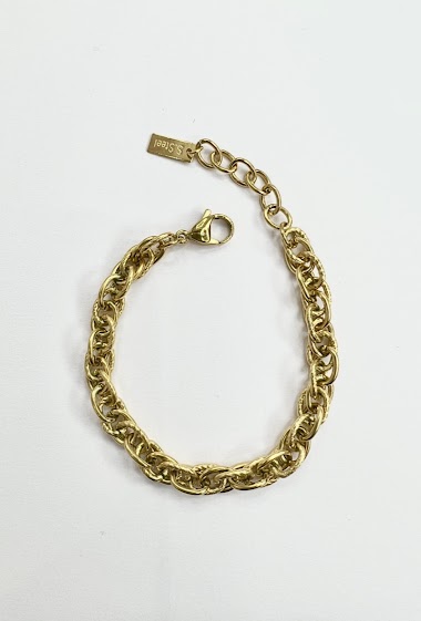 Grossiste Aliya Bijoux - Bracelet chaine torsadé