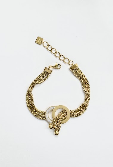 Wholesaler Aliya Bijoux - Double circle bracelet