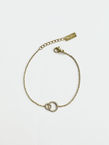Grossiste Aliya Bijoux - Bracelet double cercle lien