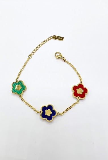Wholesaler Aliya Bijoux - Flower bracelet and inner flower