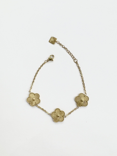 Grossiste Aliya Bijoux - Bracelet fleur rond centre