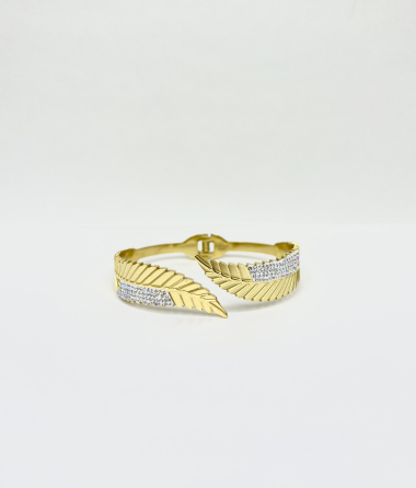 Wholesaler Aliya Bijoux - Flat bamboo bangle bracelet