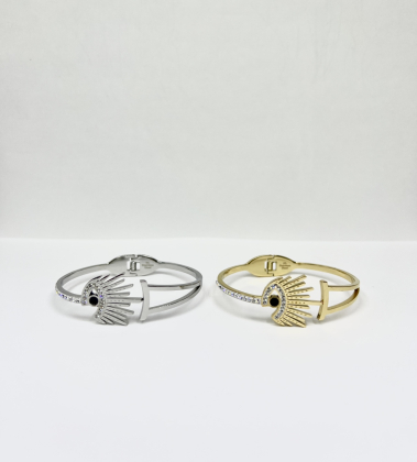 Wholesaler Aliya Bijoux - Grid bangle bracelet
