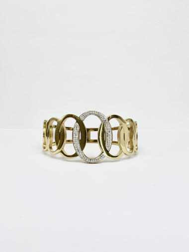 Wholesaler Aliya Bijoux - Oval bangle bracelet